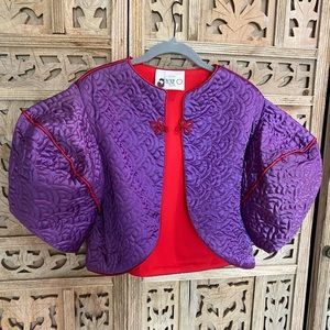 Vintage jackpot.  Thee color.  Frog closures + Jackie O ?  Done